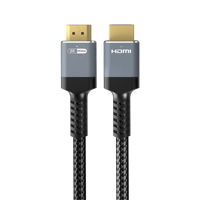 Câble HDMI 2.1 8K 48 Gbps, gaine en nylon tressé, coque en aluminium, 8K60Hz 4K120Hz 10K EARC plaqué or pour PS5, TV, projecteur, ordinateur portable