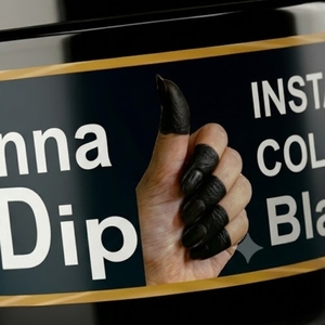 Henna Afrin en Polvo para Teñir al Instante, Color Negro, Tinte de Henna Oscura, Henna Natural en Polvo, Aceite para Hacer Conos, Tinta para Tatuajes con Aroma Intenso - Product Image 3