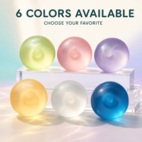 Balle anti-stress 6 cm 115 g, 6 couleurs, assortiment de balles à presser, surface mate translucide, jouet anti-anxiété pour commandes en gros