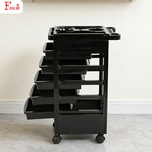 Xe đẩy chuyên dụng cho tiệm cắt tóc Custom <span class=keywords><strong>Barber</strong></span> Exclusive Trolley W-x044 PP bóng, 5 ngăn kéo, dễ vệ sinh - Product Image 2