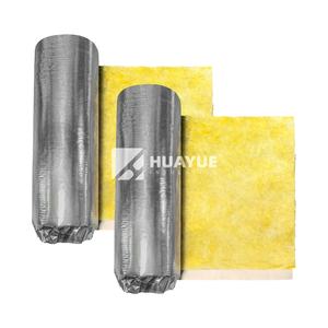 HUAYUE Couverture isolante industrielle <span class=keywords><strong>en</strong></span> laine de fibre de verre doublée de papier d'aluminium <span class=keywords><strong>Isolation</strong></span> thermique pour bâtiment préfabriqué - Product Image 1