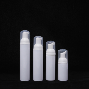 Mini botella de espuma cosmética para limpiadores faciales, Espumador de plástico vacío negro, dispensador de jabón de manos, botella con bomba de espuma, 50 ml, 2 oz - Product Image 2