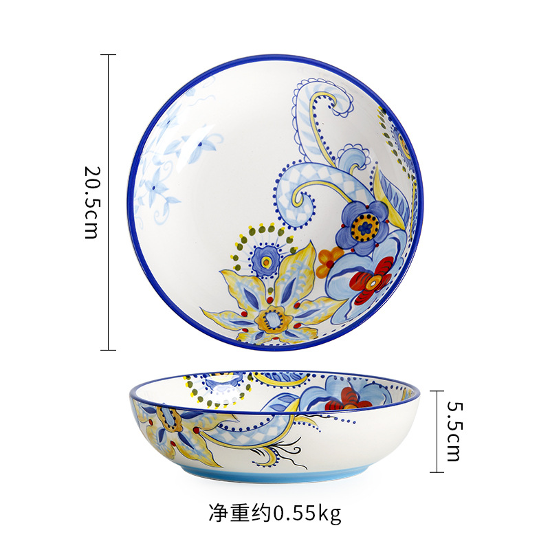 Assiette creuse Gaobao Road de 8 pouces