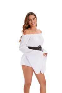 <strong>Women's</strong> New Medieval Renaissance Waistband Top Long Sleeved Halloween Stage Costumes <strong>Pirate</strong> <strong>Shirts</strong> - Product Image 3