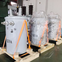 Transformador ONAN Monofásico de 15 Kva, 100 Kva, 250 Kva, Estándar IEEE, Impermeable, Montado en Poste Cilíndrico, Precio de Fábrica MV&HV HENTG