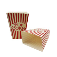 Emballage de conteneur de boîte de pop-corn en papier personnalisé jetable écologique