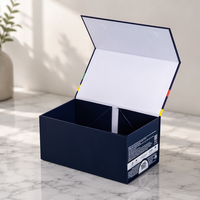 Boîte cadeau rigide de style livre avec fermeture magnétique et impression offset pour emballage personnalisé avec logo de marque, vente en gros en vrac
