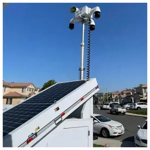 360 derece bakım gerektirmeyen 4G ağ mobil güneş izleme kulesi