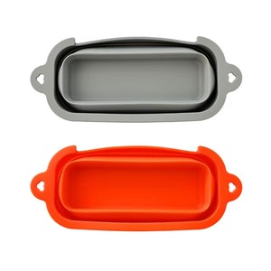 Boîte à huile pliable en silicone - Outil de barbecue résistant à la chaleur avec long manche, design moderne, facile à nettoyer pour l'extérieur, la maison et la cuisine - Product Image 1