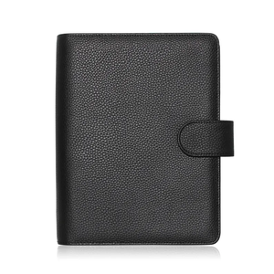 Organisateur de fournitures scolaires en cuir PU, couverture de classeur A5 à feuilles mobiles, personnalisable et créative, pour affaires - Product Image 6