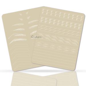 Suministros de Microblading para entrenamiento de maquillaje permanente, trazos de pelo <span class=keywords><strong>sin</strong></span> tinta de doble cara para práctica de Microblading de la piel, látex para cejas - Product Image 3