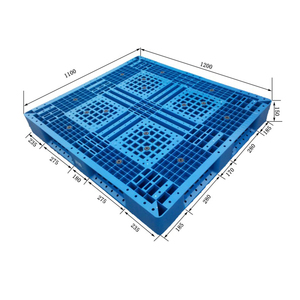Paletas <span class=keywords><strong>de</strong></span> Plástico Industriales Apilables Euro <span class=keywords><strong>de</strong></span> Alta Resistencia, 1200*1100*150MM, HDPE - Product Image 1