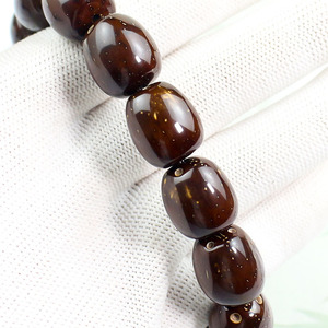 Pulsera de cuentas de barril de oro púrpura con acabado de espejo de alto brillo, unisex, para uso diario, joyería cultural coleccionable - Product Image 2