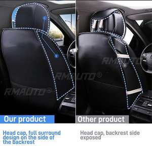 Funda para Asiento de Coche, Protector de Asiento de Automóvil, Cojín de Asiento, Funda de Asiento de Coche, Cojín de Silla, Alfombrilla de Cuero PU, Almohada de Coche, Reposacabezas - Product Image 2