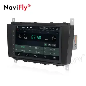 NaviFly 8 ''汽车音响系统适用于奔驰/C-Class/W203/CLK/W209/C180 /C200/C220/C240/C250 车载 dvd 播放器 PX6 Android 9 GSP 4 + 64GB