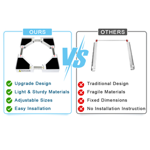 Kit Universal de Apilamiento para Lavadora y Secadora con Soporte Ajustable, Suministros para Habitaciones de Hotel, Venta al por Mayor de Fábrica - Product Image 4