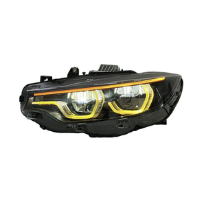 <span class=keywords><strong>Faro</strong></span> Anteriore SJC Auto per <span class=keywords><strong>BMW</strong></span> <span class=keywords><strong>Serie</strong></span> 4 F32 F33 F82 M4 F80 V3 <span class=keywords><strong>1</strong></span>:<span class=keywords><strong>1</strong></span> Shadow Line Stile IKON, Luce Bianca Gialla Ambra Tricolore - Product Image 3