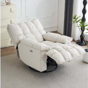 Sillón <span class=keywords><strong>reclinable</strong></span> giratorio contemporáneo multifuncional eléctrico con respaldo ajustable cómodo sillón <span class=keywords><strong>reclinable</strong></span> de cine en casa con reposapiés - Product Image 6