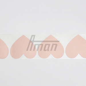 Rose Gold <b>Heart</b> Scratch Off Adhesive Stickers PET Anti-Counterfeit Labels for Gift <b>Cards</b> Game Recharge <b>Card</b> Making - Product Image 1