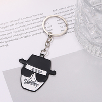 Nuevo Llavero de Aleación de Zinc con Retrato de Heisenberg de la Serie de TV Estadounidense Breaking Bad, Colgante Decorativo de Personaje, Resistente al Agua
