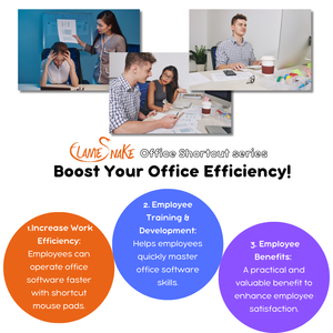 Tappetino per Mouse con scelta rapida da ufficio personalizzato 80*30CM | Grande tappetino da scrivania antiscivolo con scorciatoie per Software da ufficio per l'efficienza aziendale - Product Image 3