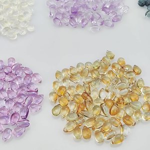 50 unids/bolsa 6*9mm gota de <span class=keywords><strong>agua</strong></span> de cristal cuentas sueltas, gota de <span class=keywords><strong>agua</strong></span> a granel lágrima colgante dijes cuentas para llavero teléfono joyería pulsera Diy - Product Image 6