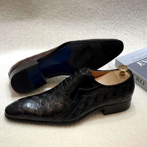 Chaussures Oxford de luxe pour hommes, grande taille, respirantes, rehaussantes, à motif patchwork, pour l'automne, vente en gros, formelles et décontractées - Product Image 4