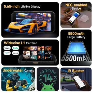 เกราะ X32โปร5G โทรศัพท์ที่ทนทานแอนดรอยด์กันน้ำสมาร์ทโฟนสูงสุด16GB RAM 256GB รอม5.65นิ้ว dimensity 6300 NFC - Product Image 6