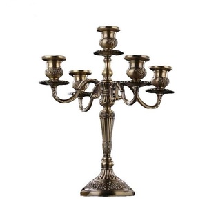 Candelabro de Metal de latón dorado para boda, fabricante de decoración de boda india - Product Image 6