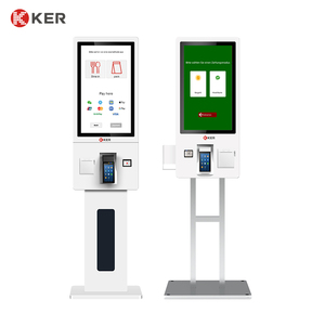 Ker thông minh thức ăn nhanh đặt hàng <span class=keywords><strong>kiosk</strong></span> thanh toán tự dịch vụ <span class=keywords><strong>kiosk</strong></span> 22 inch kiốt thanh toán với đầu đọc thẻ NFC - Product Image 3