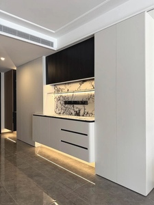 <span class=keywords><strong>Buffet</strong></span> intégré pour bar à café avec comptoir résistant à l'eau pour la salle à manger quotidienne des maisons jumelées - Product Image 3