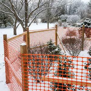 Length 100m Roll Orange Plastic Fence Net Economical Barrier for Garden Public Area <b>Safety</b> - Product Image 3