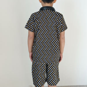 Haute qualité personnalisé été hawaïen plage impression Jersey séchage rapide enfant chemises avec décontracté boutonné manches courtes pour - Product Image 3