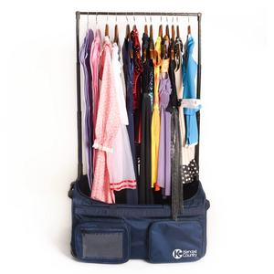 Free Sample Foldable Waterproof Large Capacity Dance Bag with <b>Garment</b> <b>Rack</b> Pull-rod and Telescopic Rod Wheel Duffel Bags - Product Image 3