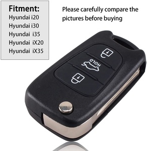 <span class=keywords><strong>Coque</strong></span> de clé à distance en aluminium et ABS noir pour Rio Rondo Soul Sportage pour I20 I30 I35 <span class=keywords><strong>IX20</strong></span> IX35 en gros - Product Image 3