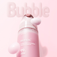Sérum Bulle de Collagène Rose à l'Acide Hyaluronique, Céramide et PDRN, Léger et à Absorption Rapide, Marque Privée, Vente Chaude