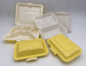 Desechable MFPP Mineral Lleno <span class=keywords><strong>Bento</strong></span> Takeout Clamshell Contenedor de alimentos Caja de embalaje de almuerzo que hace la máquina de termoformado automático - Product Image 2