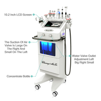 Appareil de beauté multifonctionnel à jet d'eau et d'oxygène, peeling aqua facial, microdermabrasion pour salon de beauté