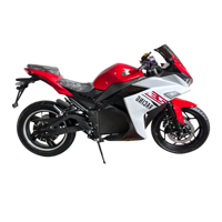 Moto électrique vintage à gros pneus, 3000W, charge rapide, suspension hydraulique, homologuée DOT, pour adultes - Vente chaude