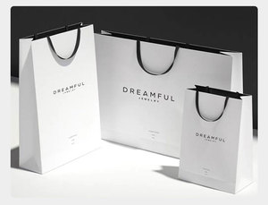 Bolsa de Papel Laminado con Logotipo Personalizado, Ecológica, de Lujo, para Joyería, Vino, Compras, Fiestas de Cumpleaños y Bodas, para Supermercado - Product Image 4