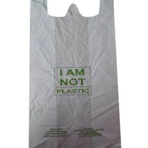 Sac fourre-tout réutilisable en plastique d'amidon de maïs biodégradable compostable écologique durable 100% emballage en plastique réutilisable - Product Image 2