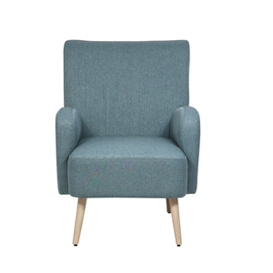 <span class=keywords><strong>Fauteuil</strong></span> moderne en tissu au <span class=keywords><strong>design</strong></span> simple avec pieds en bois Chaise longue de loisirs avec <span class=keywords><strong>repose</strong></span>-pieds Tabouret pour salon Vente en gros d'usine - Product Image 2