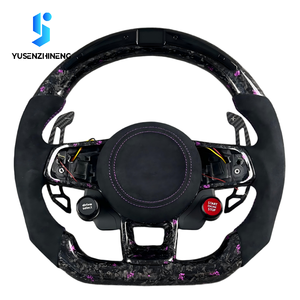 Volante de Fibra de Carbono LED Forjado Personalizado para Volkswagen VW Golf Mk7 Mk7.5 GTI GTD <span class=keywords><strong>Polo</strong></span> 7 7.5 R Jetta Cc - Product Image 1