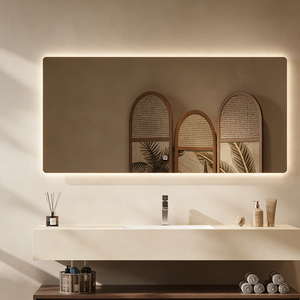Mueble de <span class=keywords><strong>Baño</strong></span> Flotante Moderno, Conjunto de Mueble de <span class=keywords><strong>Baño</strong></span> Montado en la Pared con Espejo LED, Fabricante de <span class=keywords><strong>Muebles</strong></span> de <span class=keywords><strong>Baño</strong></span> de Lujo - Product Image 6