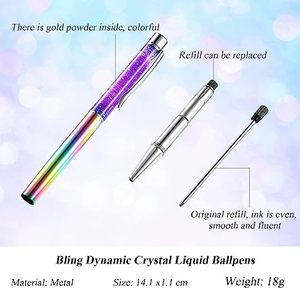 قلم حبر سائل بمسحوق ذهبي ورمال متحركة للهدايا الترويجية 2024 - بيع بالجملة من المصنع - Product Image 2
