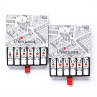 Emballage de boîte-cadeau de couverture d'échantillon de parfum pour femmes nouveau design personnalisé mam mini kit d'échantillons de parfum boîte de découverte de parfums préférés
