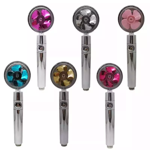 Pomme de douche haute pression 360 avec jet, hélice rotative Turbo avec bouton <span class=keywords><strong>On</strong></span>/Off - Product Image 6