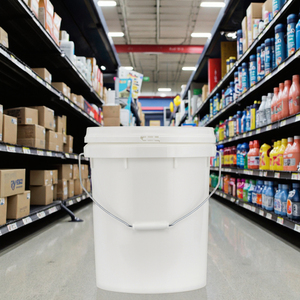 <strong>Factory</strong> Manufactured 18-Liter Food Grade Thickened Pp Plastic Paint Bucket With Customized Metal Handle Drums Pails &amp; <strong>Barrels</strong> - Product Image 1