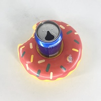 OEM/ODM Tasse à boisson gonflable personnalisée en PVC Mini Donut Seau à glace flottant pour piscine Bac à boissons