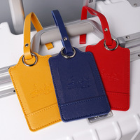 Étiquettes de bagage en cuir PU gaufré multicolores imperméables Trustloops en promotion – Pendentif anti-perte pour carte d'embarquement de haute qualité